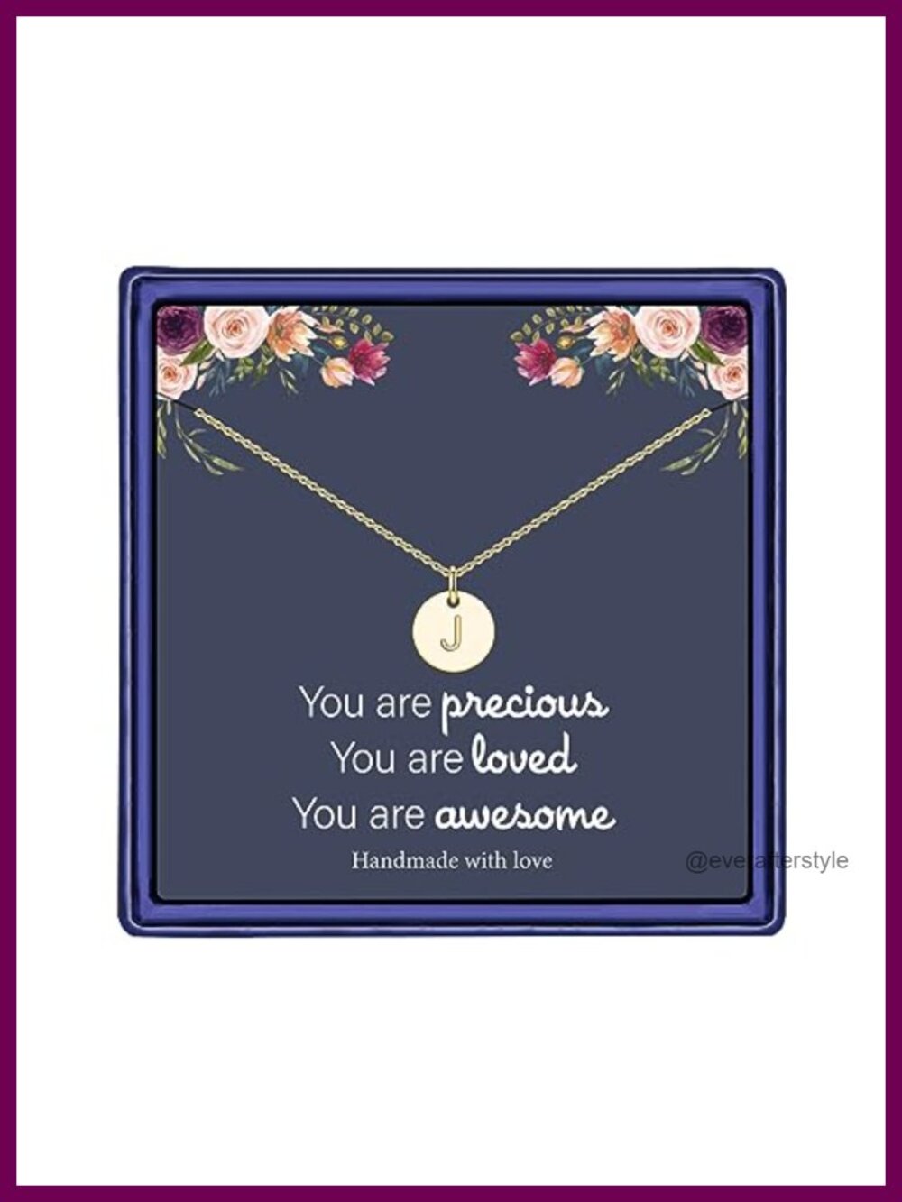 14K Gold Plated Disc Initial Necklace - Pendant with Lobster Clasp, 16 inch